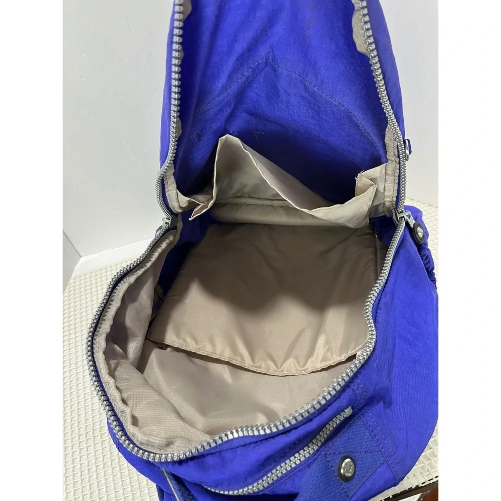 Kipling Seoul Purple Backpack Small Nylon Travel‎ Bag Lightweight